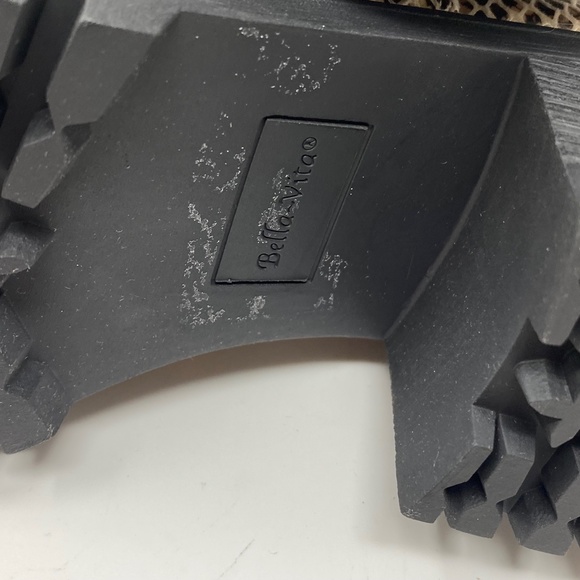 Bella Vita Womens Size 10 M Connery Boots Natural Snake Stretch Fabric Side Zip - Picture 9 of 12